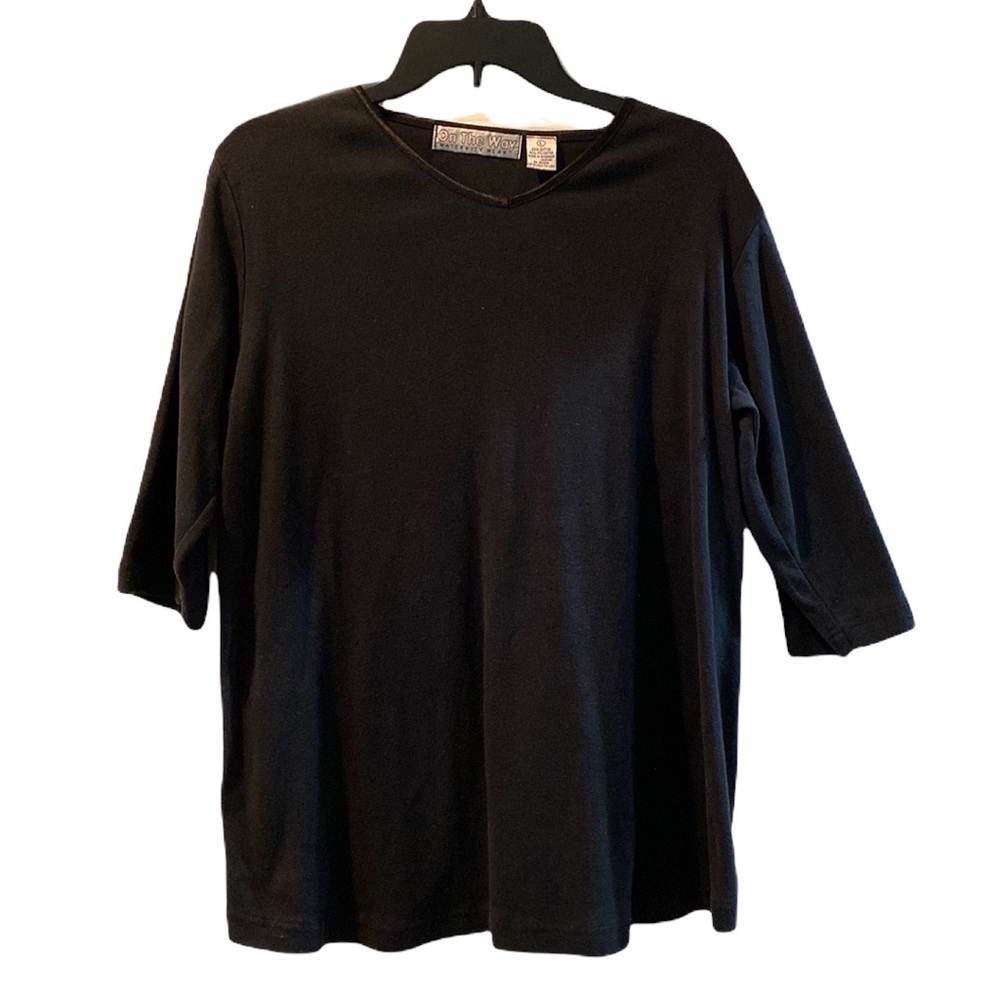 On The Way Black Maternity Shirt